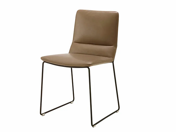 Sledstuhl aus Leder mit abnehmbarem Bezug Bendchair LIGNE ROSET 10260900 Fabrik LIGNE ROSET aus Italien. Foto №1