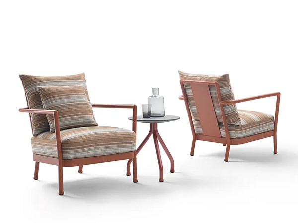 Gartenarmchair aus Aluminium und Stoff Camargue FLEXFORM 2A6C1 Fabrik FLEXFORM aus Italien. Foto №4
