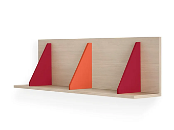 Wandeinheit aus Holz Nidi Pitagora Fabrik nidi aus Italien