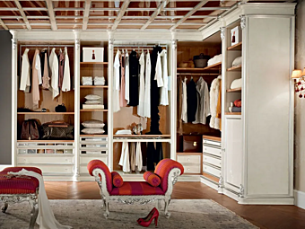 Walk-in Kleiderschrank aus Holz Modenese Luxury Interiors 13909 Walk-in Kleiderschrank aus Holz Modenese Luxury Interiors 13909 Fabrik MODENESE GASTONE aus Italien
