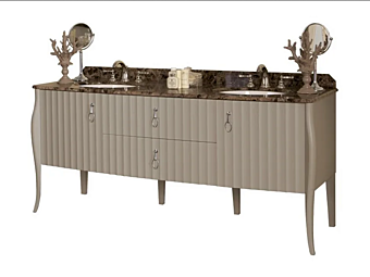 Doppelwaschtisch mit Schubladen aus Holz Gentry Home Charlotte Doppelwaschtisch mit Schubladen aus Holz Gentry Home Charlotte Fabrik Gentry Home aus Italien