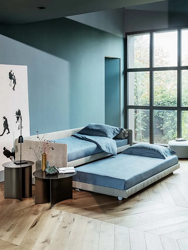 Stoff Schlafsofa mit abnehmbarem Bezug Flou Duetto Fabrik Flou aus Italien. Foto №12