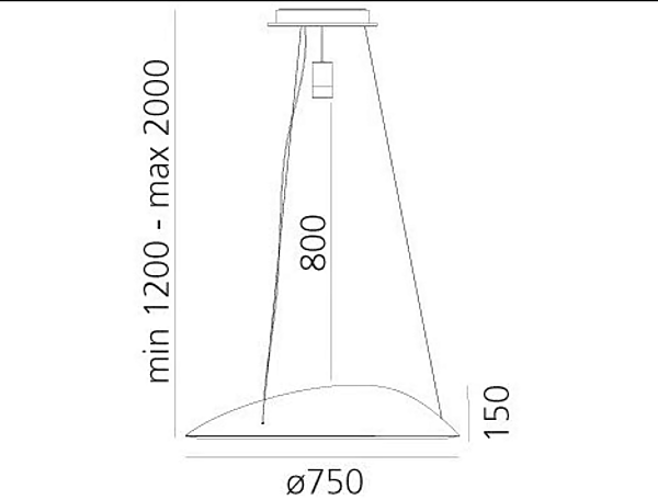 LED RGB Pendelleuchte PMMA Ameluna Artemide 1402010app Fabrik Artemide aus Italien. Foto №13