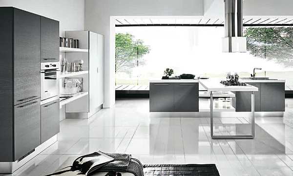 Küche HOME CUCINE frontali grigio cielo Fabrik HOME CUCINE aus Italien. Foto №1