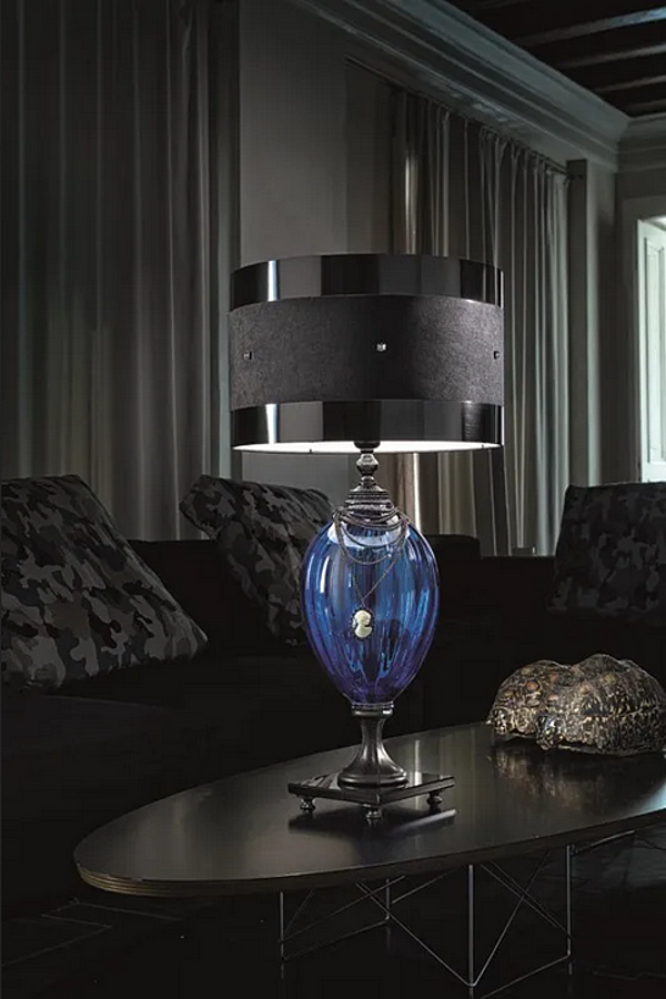 Tischlampe aus Metall und Glas Audrey Euroluce Lampadari Fabrik EUROLUCE LAMPADARi aus Italien. Foto №4