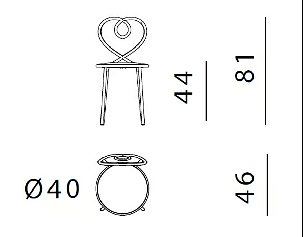 Polsterstuhl aus Messing LOVE GHIDINI1961 NZ201PB102-0201 Fabrik GHIDINI1961 aus Italien. Foto №8