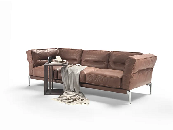 Ecksofa aus Leder mit weicher Rückenlehne FLEXFORM ADDA Fabrik FLEXFORM aus Italien. Foto №3