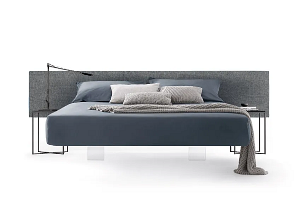 Doppeltbett mit gepolsterter Rückwand aus Stoff Duomo Design Plane Long Plus Fabrik Duomo Design aus Italien. Foto №5