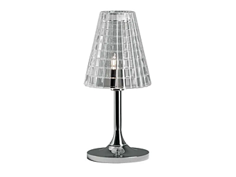 Kristall-Tischlampe aus Halogen Fabbian Flow Kristall-Tischlampe aus Halogen Fabbian Flow Fabrik Fabbian aus Italien