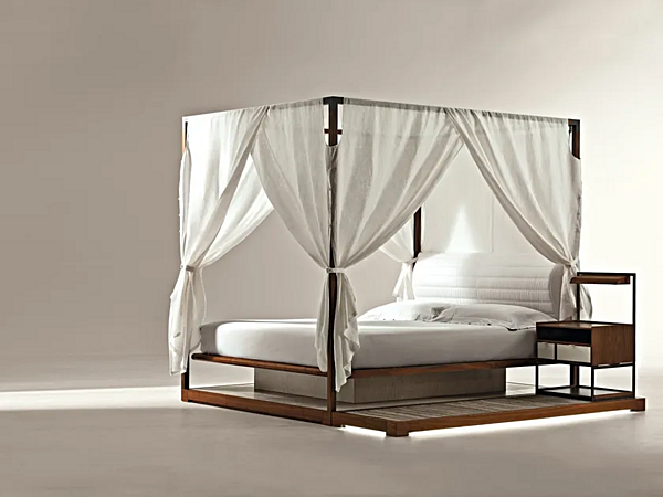 Doppelbett mit gepolsterter Rückenlehne GIORGETTI IRA 54270 Fabrik GIORGETTI aus Italien. Foto №6