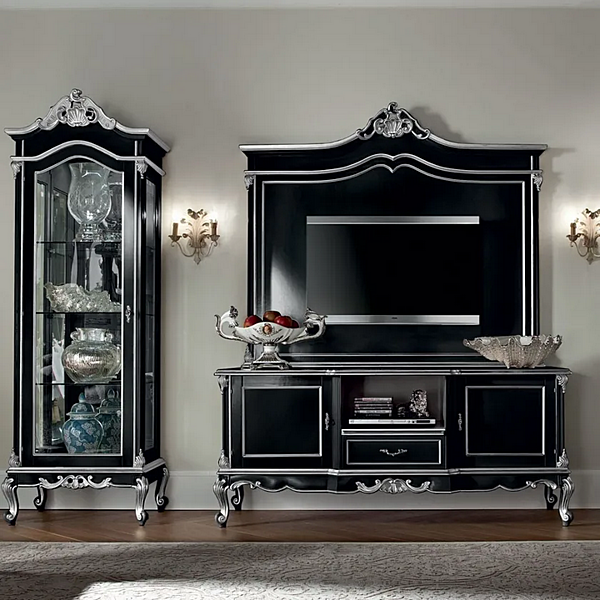 TV-Schrank aus massivem Holz Modenese Luxury Interiors 12110 Fabrik MODENESE GASTONE aus Italien. Foto №2