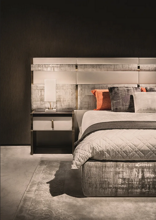 Rechteckiger Nachttisch aus Holz mit Schubladen Capital Collection TRILOGY TR.CO Fabrik Capital Collection aus Italien. Foto №4