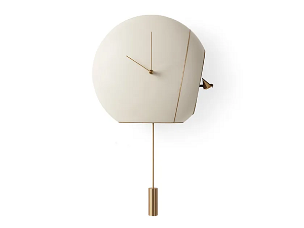 Wanduhr mit Pendel aus Leder und Kuckucksfunktion GIORGETTI Fabrik GIORGETTI aus Italien. Foto №1