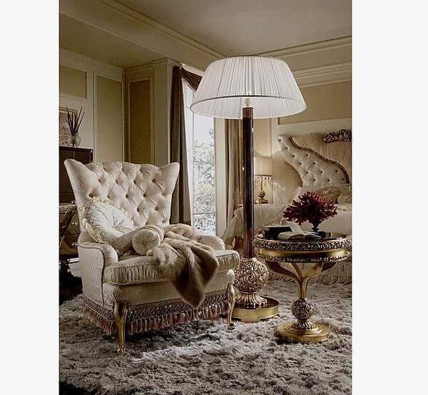 Tufted Velvet Armchair A.R. Arredamenti Grand Royal 1437 Fabrik A.R.ARREDAMENTI SRL aus Italien. Foto №2
