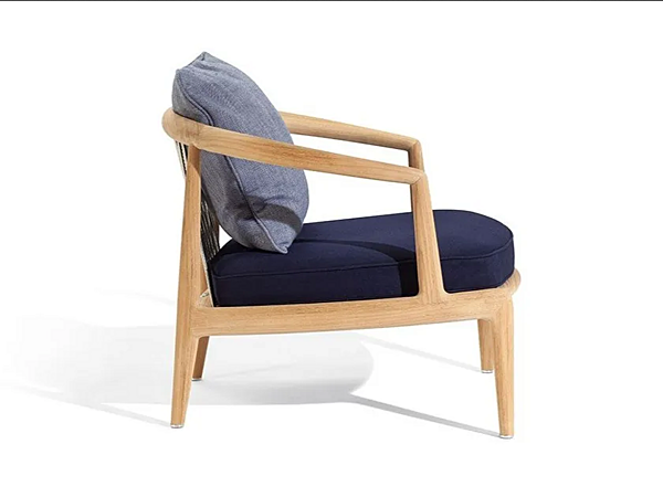 Teak Gartenarmstuhl mit Armlehnen POLTRONA FRAU The Secret Garden Fabrik POLTRONA FRAU aus Italien. Foto №2