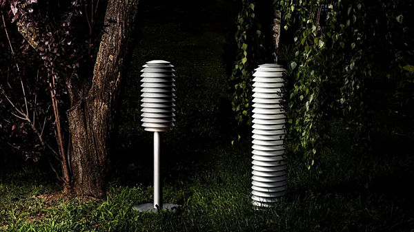 Aluminium Bollard Light Slicing Artemide T250110 Fabrik Artemide aus Italien. Foto №2