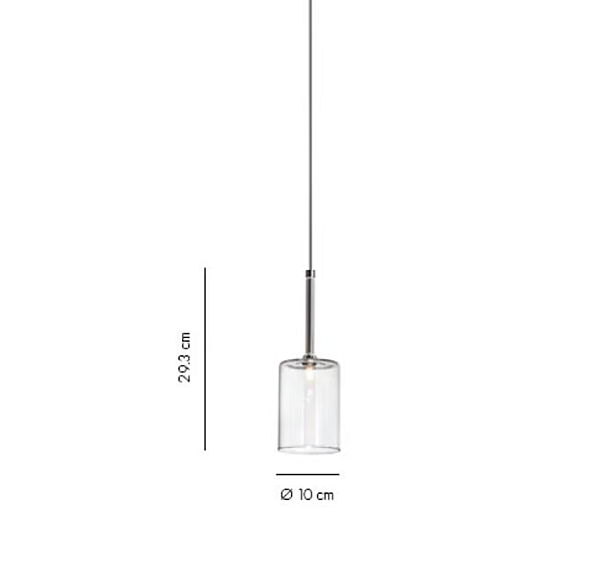 LED-Außenpendelleuchte aus Glas Spillray Plus AXOLIGHT Fabrik Axolight aus Italien. Foto №5