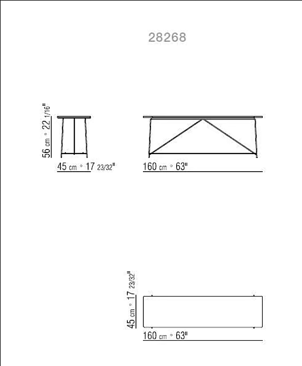 Rechteckiger Konsolentisch aus Marmor FLEXFORM Any Day Fabrik FLEXFORM aus Italien. Foto №2