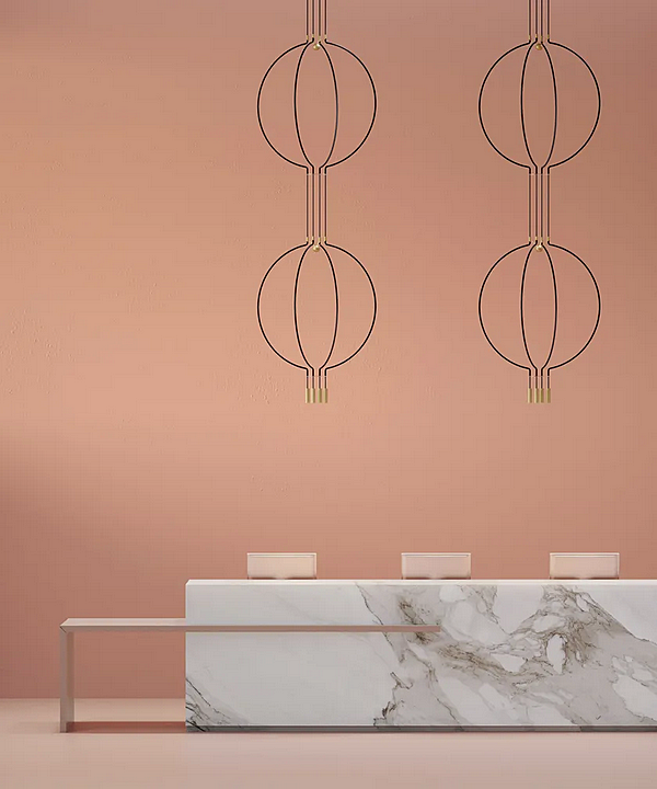 LED Pendelleuchte aus Metall in zwei Ebenen AXOLIGHT Liaison Fabrik Axolight aus Italien. Foto №2