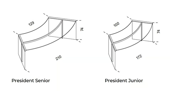 Kristall Bürotisch Präsident Senior Junior Gallotti Radice Fabrik Gallotti & Radice aus Italien. Foto №12