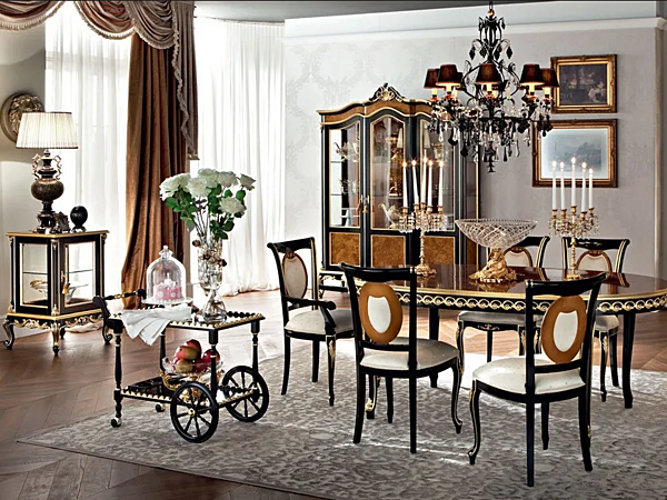 Vitrinenschrank aus Massivholz Modenese Luxury Interiors 12115 Fabrik MODENESE GASTONE aus Italien. Foto №2