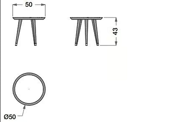 Hochseitentisch aus Holz und Keramik für den Außenbereich CPRN HOMOOD OD1043, OD1044 Fabrik CPRN HOMOOD aus Italien. Foto №3