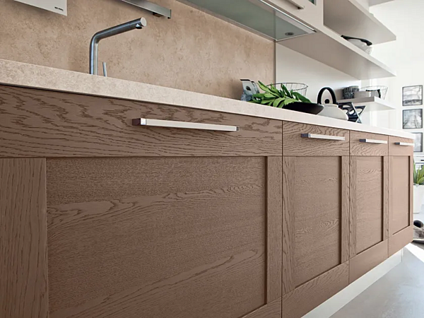 Holzküche mit linearer Gestaltung LUBE CUCINE LINEAR 02 Fabrik LUBE CUCINE aus Italien. Foto №9