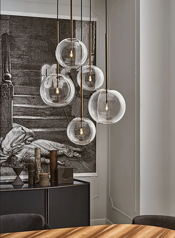 LED Kristall Pendelleuchte Bolle Sola Gallotti & Radice Fabrik Gallotti & Radice aus Italien. Foto №3