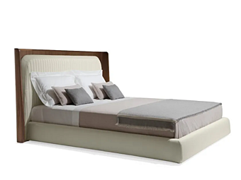 Doppelbett mit abnehmbarem Bezug und hoher Rückenlehne GIORGETTI Hypnos