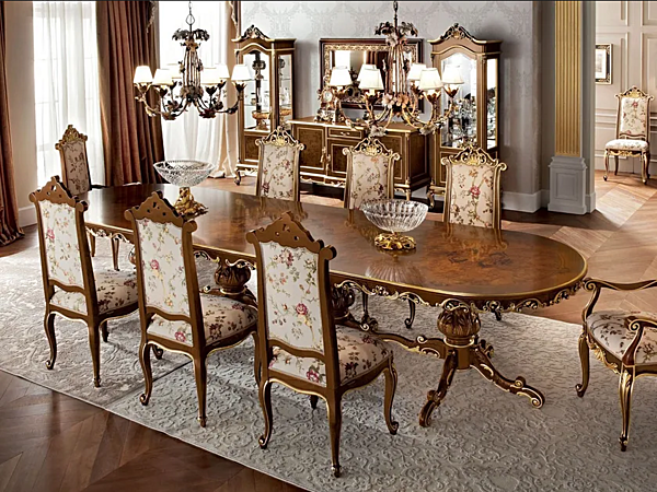 Esstisch aus Massivholz Modenese Luxury Interiors 12137 Fabrik MODENESE GASTONE aus Italien. Foto №1