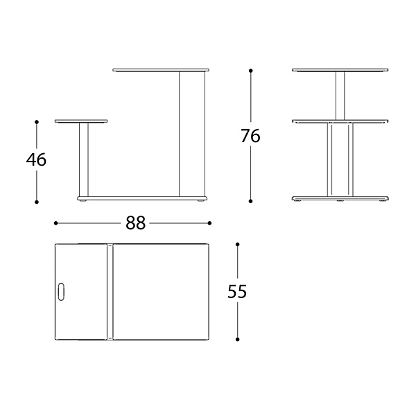 Gartentisch mit integriertem Sitz aus Aluminium und HPL Plinto Sit Eat VARASCHIN 24690 Fabrik VARASCHIN aus Italien. Foto №8