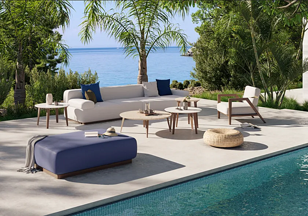 Gartenstoffsofa mit weicher Rückenlehne FORMITALIA KSAMIL KSAMIL 255 Fabrik FORMITALIA aus Italien. Foto №3