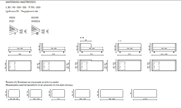 Schlafsofa mit Stoffbezug und weicher Rückenlehne Duomo Design Monos Fabrik Duomo Design aus Italien. Foto №9