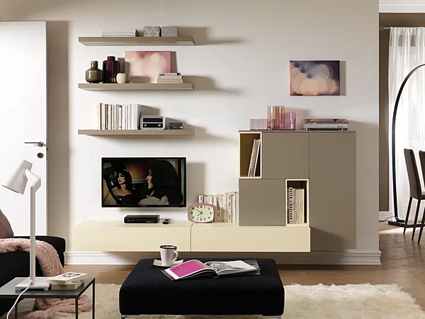 Wandmontiertes Regalsystem aus Holz MORETTI COMPACT LV108 Fabrik MORETTI  COMPACT aus Italien. Foto №1