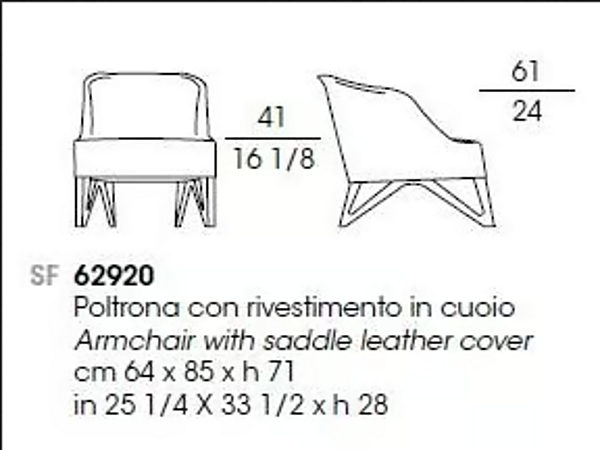 Lederarmchair Mobius GIORGETTI Fabrik GIORGETTI aus Italien. Foto №7
