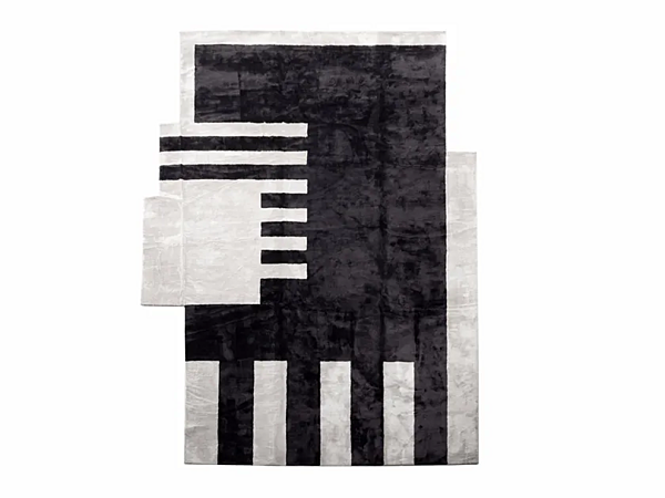 Rechteckiger Seidenteppich Op Art ERBA ITALIA Fabrik ERBA ITALIA aus Italien. Foto №1