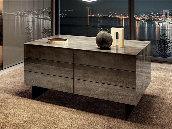 Glas-Kommode Materia 1061 LAGO 1061 Fabrik LAGO aus Italien. Foto №1
