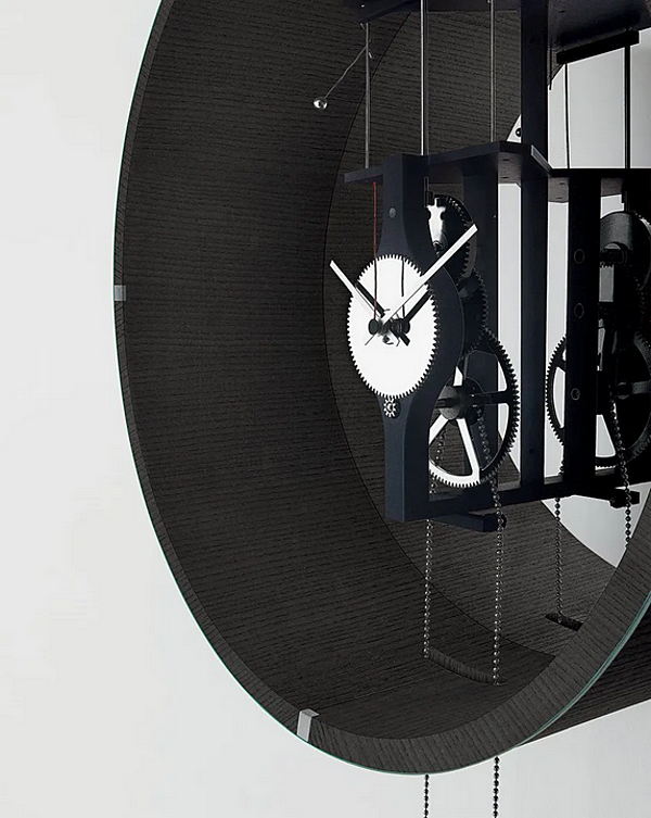 Wanduhr mit Pendel aus Esche Gallotti&Radice Tic Tac 14 Fabrik Gallotti & Radice aus Italien. Foto №2