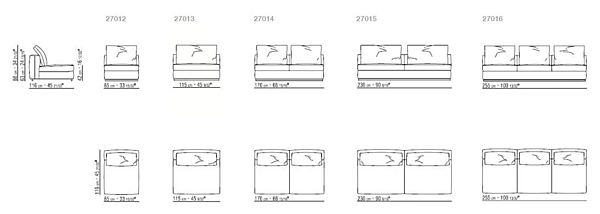 Ecksofa aus Stoff FLEXFORM ASOLO Fabrik FLEXFORM aus Italien. Foto №15