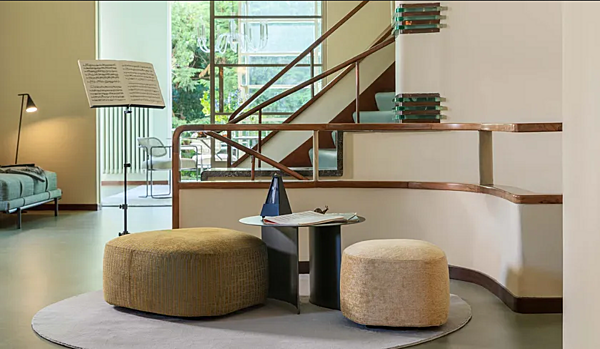Pouf mit abnehmbarem Bezug Pierre Flou Fabrik Flou aus Italien. Foto №9