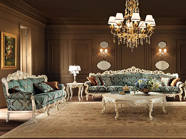 Runder Couchtisch aus massivem Holz MODENESE GASTONE 11611 Fabrik MODENESE GASTONE aus Italien. Foto №4