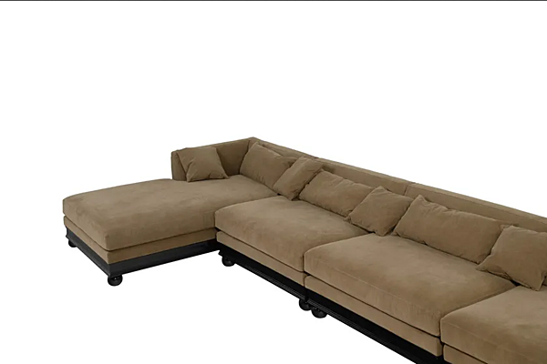 Modularer Baumwollsofa mit Chaiselongue Paris Extra CHELINI Fabrik CHELINI aus Italien. Foto №8