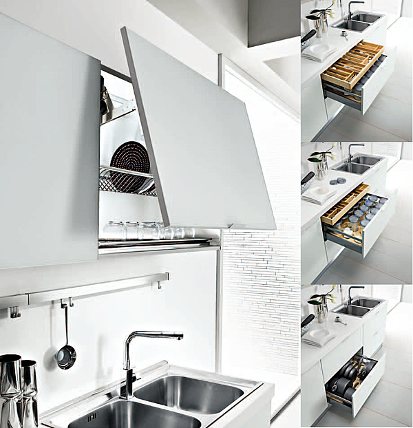 Küche HOME CUCINE Frontali GLASS Vetro Satinato Opaco Fabrik HOME CUCINE aus Italien. Foto №4