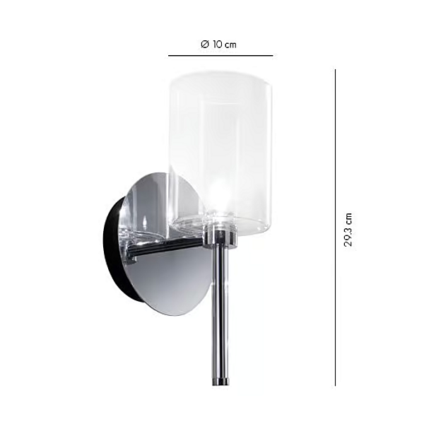 Wandleuchte aus Pyrex Glas Spillray AXOLIGHT AP SPILL R Fabrik Axolight aus Italien. Foto №6