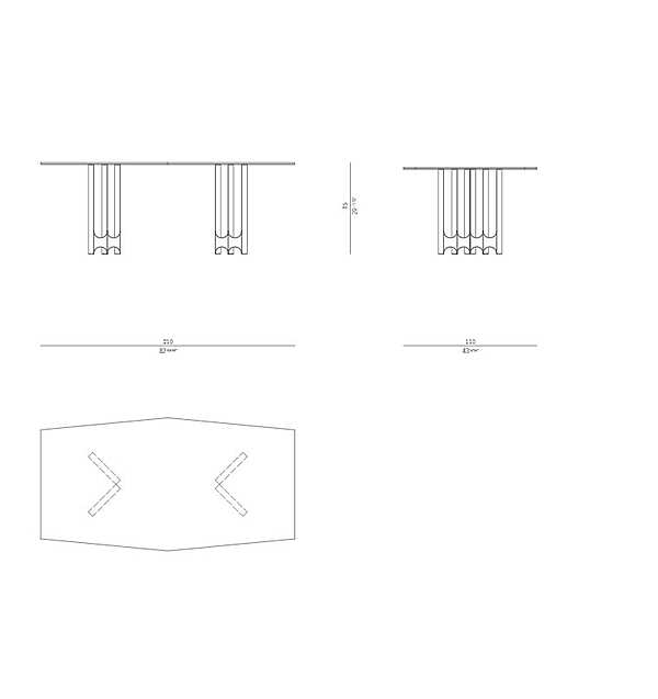 Tisch ROSSATO CRS - 01 Fabrik ROSSATO aus Italien. Foto №4