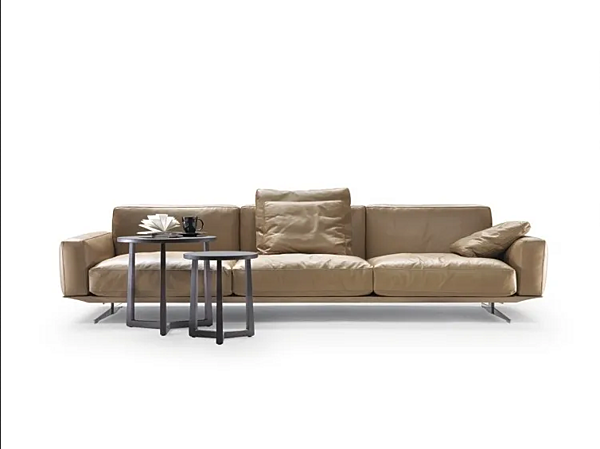 Drei-Sitzer Ledersofa mit abnehmbarem Bezug FLEXFORM Soft Dream Large Fabrik FLEXFORM aus Italien. Foto №1