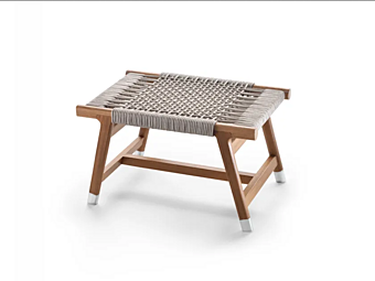 Rechteckiger Outdoor Hocker aus Gewebe FLEXFORM Tonga Fabrik FLEXFORM aus Italien