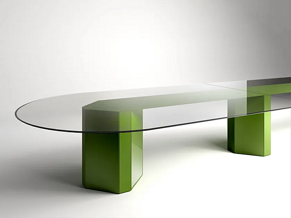 Ovaler Glastisch Akim von Gallotti&Radice Fabrik Gallotti & Radice aus Italien. Foto №3