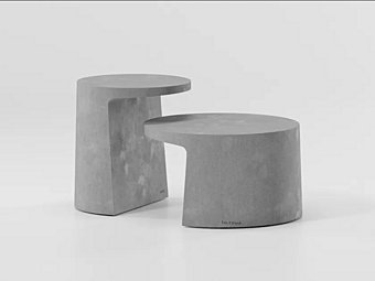 Runder Couchtisch aus Zement KETTAL Giro