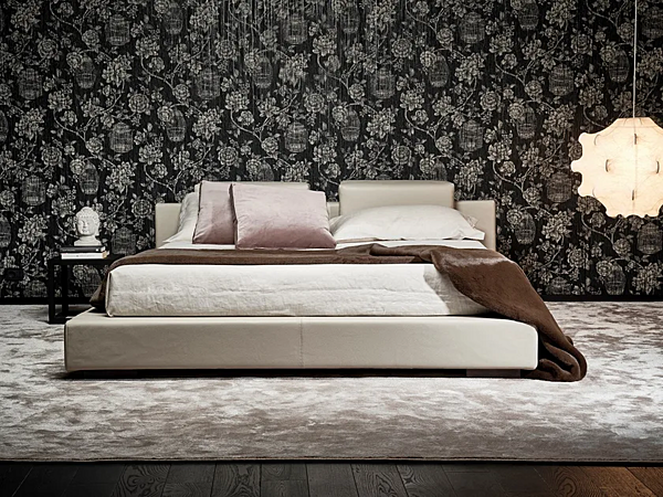 Doppelbett aus Leder mit gepolstertem Kopfteil Mussi Nirvana Fabrik MUSSI aus Italien. Foto №4